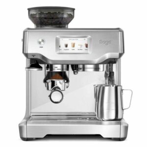 the Barista Touch SES880 Gebürstetes Edelstahlgrau (SES880BSS4EEU1) Siebträger-Espressomaschine