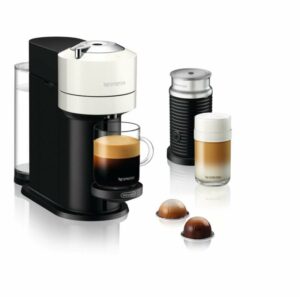 Nespresso-Kapselmaschine Vertuo Next ENV 120.W + Zugabe Aeroccino Milchaufschäumer