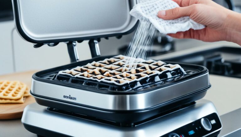 Stark Verschmutztes Waffeleisen Reinigen