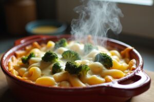 Nudelauflauf mit Brokkoli und Käse Rezept